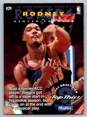 1994-95 Hoops #429 Eric Montross / Rodney Rogers - Image 1 of 2
