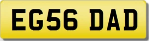 EG EGS  DADDY DAD FATHER PRESENT  Private Cherished Registration Number Plate - Picture 1 of 1