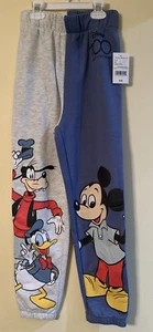 DISNEY SWEAT PANT -HEATHER OATMEAL FOR CHILD SIZE 7/8 MICKY MOUSE AND FRIENDS - Picture 1 of 16