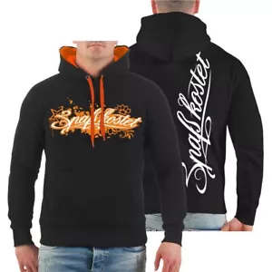 Herren Kapuzenpullover Hoodie Marke Spass kostet ORANGE WHITE Merch INK Fun car - Bild 1 von 10