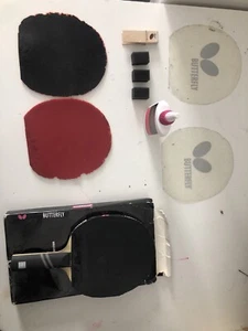 π Literally NEW Timo Boll MF With Hurricane 2 Black And DIGNICS 05 Red - Picture 1 of 12