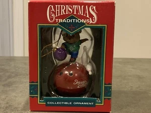 Christmas Traditions Colectible Ornament Mouse With Bowling Ball And Pins - Picture 1 of 5