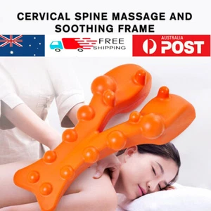 Cervical Vertebra Lumbar Traction Massage Trapezius Trigger Point Massager TK - Picture 1 of 19