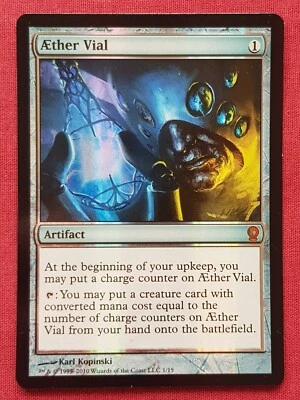 Magic The Gathering FROM THE VAULT RELICS FOIL AETHER VIAL artifact card MTG FTV - Image 1 of 2