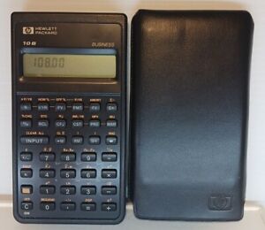 Vintage 1987 Hewlett-Packard 10B Business Financial Scientific Calculator + Case