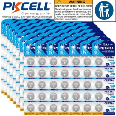 1000Pcs 3V CR2016 BR2016 ECR2016 Button Coin Cell Lithium Batteries Xmas Lights - Image 1 of 4