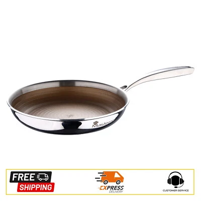 MASTERPRO Padella 24cm in acciaio antiaderente a 3 strati induzione linea Giro3 - Immagine 1 di 4