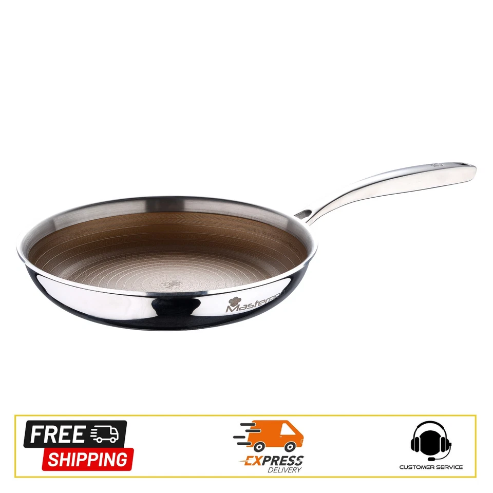 MASTERPRO Padella 24cm in acciaio antiaderente a 3 strati induzione linea Giro3 - Immagine 1 di 4
