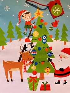 7 Pcs Set-(1) Gift Bag 12”x15” (6) Pcs Tissue Paper #55 - Picture 1 of 2