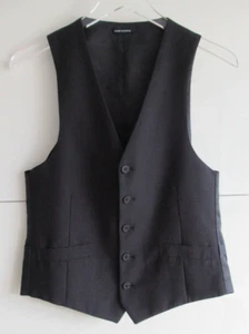 Chaleco Esmoquin Formal Con Botones Para Hombre Talla S Cuello en V Dos Bolsillos Frontales Negro - Nuevo - Imagen 1 de 11