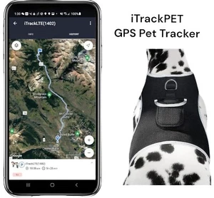 Waterproof GPS Pet Finder Tracker Locator GSM Tracking Dog Collar Harness - Picture 1 of 7