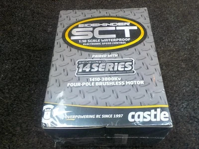 Castle Sidewinder SCT ESC & 3800kv Motor Combo P/N-010-0123-02 For Losi, Axial + - Image 1 of 4