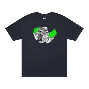 Blown Fink Motor Graphic Tee, Ed Roth Style Shirt, Flames, Bonspeed Original - Bild 1 von 11