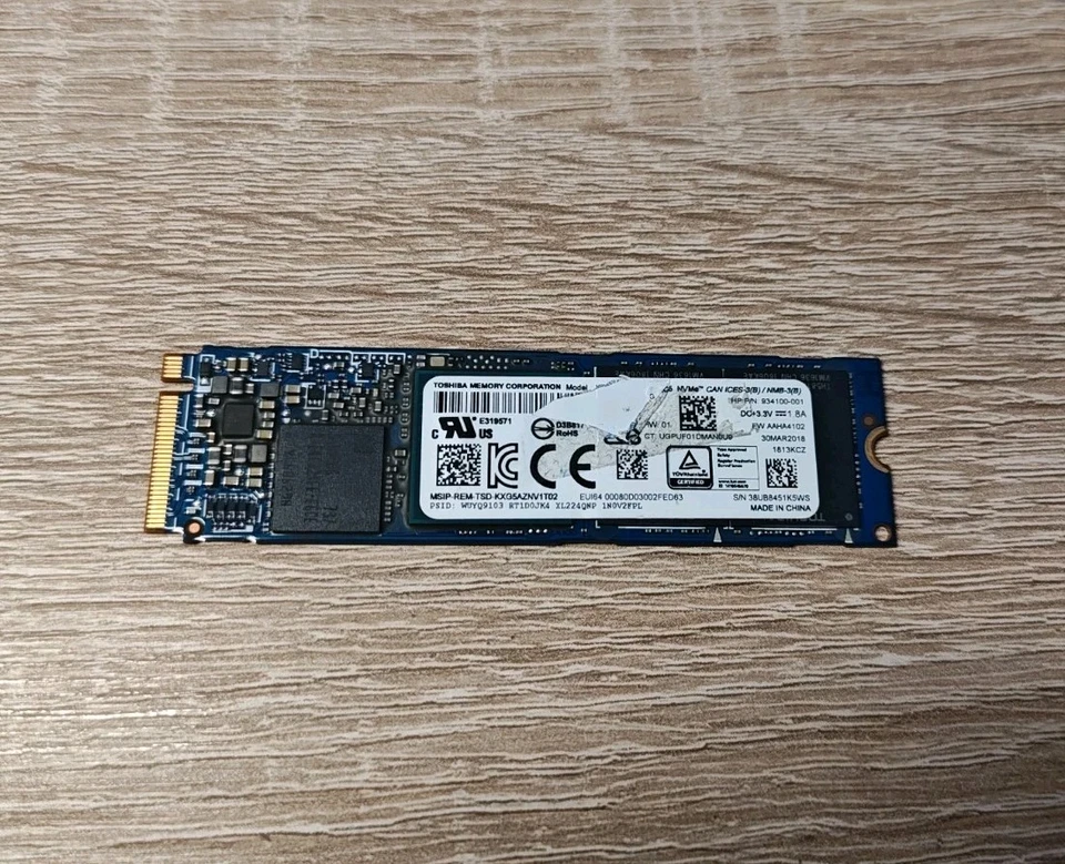 Toshiba 256GB m.2 SSD Festplatte mit Windows 11 Pro! - Bild 1 von 3