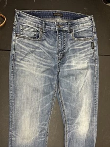 Silver Jeans Mens 32x34 Blue Craig Relaxed Bootcut stretch - Picture 1 of 9