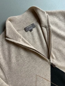 Suéter N.Peal Penfold Cachemir 1/4 Cremallera Talla S bs77 - Imagen 1 de 12