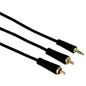 Hama Câble 3,5mm Jack Sur Rca Adaptateur PC Portable À TV Hifi Installation - Photo 1/5