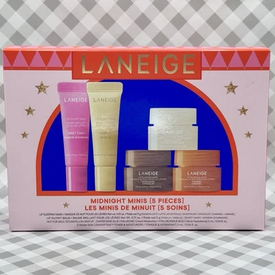 Laneige 2025 Midnight Minis 5pc Set Lip Mask & Balm Eggnog Caramel ••NEW••🎁 - Image 1 of 4