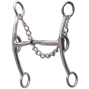 98PC 6.3 in Professionals Choice Snaffle Mouth Derby Horse Bit Western Tack - Picture 1 of 1