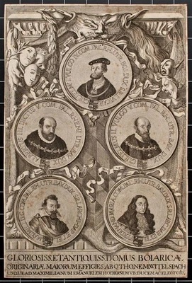 Johann Corvinus Wittelsbach Porträt Herrscher Bayern Original Kupferstich 1715 - Bild 1 von 4