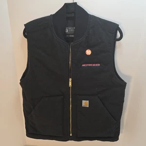 GILET RELAXED FIT RIGIDO ANATRA ISOLATO COLLETTO A COSTINE NERO TAGLIA LARGE - Foto 1 di 5