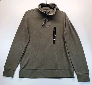 Banana Republic Öko Pullover 3 Knopf Sweater Herren Large Neu mit Etikett grün - Bild 1 von 11