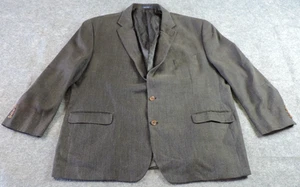 Ralph Lauren Mens FITS 53 (tag 54) Silk Wool Charcoal Blazer Sport Coat Jacket - Picture 1 of 14