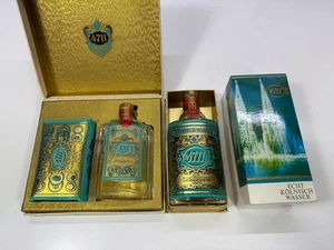 ECHT KÖLNISCH WASSER 4711 Blau Gold Doppelt + Eau de Cologne + Seife mit OVP - Picture 1 of 7
