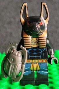 LEGO Anubis Guard Minifigure pha008 Scudo Scarabeo Faraoni Quest Piramide Egitto - Foto 1 di 4