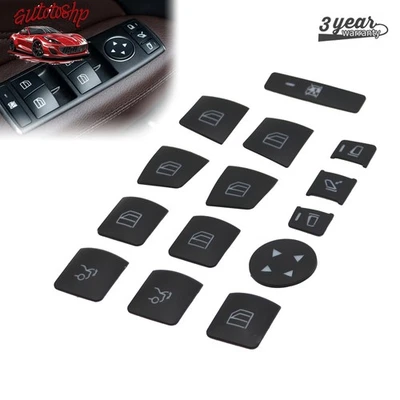 For Mercedes Benz E C-Class GLK Car Door Armrest Window Switch Button Cover Trim - Image 1 of 4