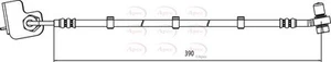 NEW APEC FRONT AXLE LEFT BRAKE HOSE LINE PIPE GENUINE OE QUALITY HOS4009 - Picture 1 of 4