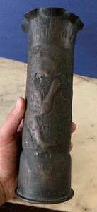 ARTE DA TRINCEA BOSSOLO PRIMA GUERRA MONDIALE tempini 1908 WWI LEONE INCISO - Picture 1 of 9