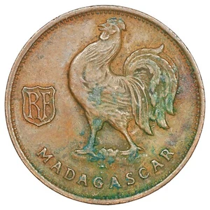 Madagascar - 50 centimes 1943 - bronze - KM.1 - monnaie coloniale française - Picture 1 of 2