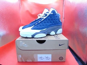 Nike Air Jordan 13 Retro Flint 2020 Youth 884129-404 Gr. 3,5Y Blau Weiß Gebraucht - Bild 1 von 9