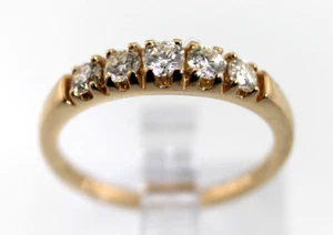 Ring Gold 585 mit 5 Brillanten ges. 050 Carat - Bild 1 von 7