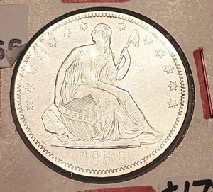 1858 Seated Liberty Half Dollar - Attractive XF / AU Coin - Picture 1 of 2