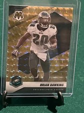 BRIAN DAWKINS 2021 Panini Mosaic Reactive YELLOW Prizm #161 Eagles HOF