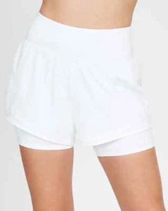 SPANX GET MOVING DOPPELLAGIGE WEISSE SHORTS 5" NEU DAMENGRÖSSE MEDIUM - Bild 1 von 1