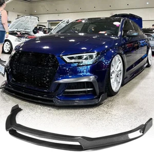 REAL CARBON Front Bumper Lip Spoiler BODYKIT For Audi A3 Sline S3 8V 2017-2019 - Bild 1 von 15