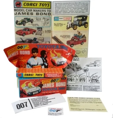 Corgi toys boîte box repro 336 toyota 2000 GT James Bond