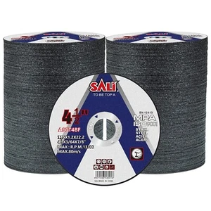 Paquete de 200 ruedas de corte SALI ruedas de corte de 4 1/2 pulgadas 4-1/2 x 3/64 x 7/8 para Met - Imagen 1 de 24