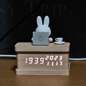Miffy LED Calendario Reloj de mesa, Año completo Calendario Reloj de mesa - Imagen 1 de 10