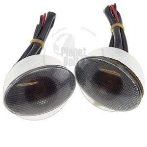 Señal de giro universal para motocicleta ATV intermitente Cateye montaje al ras de humo ligero - Imagen 1 de 4