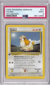1999 Pokemon German Base Set No. 57 Taubsi First Edition PSA 9 - Picture 1 of 2