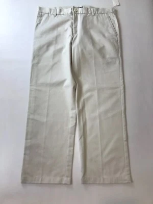 NWT IZOD Men’s American Chino Beige Khaki Slim Fit Flat Front Pants 38 X 30 - Image 1 of 4