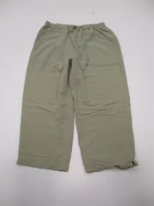 Pantalones HAVANA JACK'S CAFÉ Mujer Talla M Cordón Verde Salvia Pierna Ancha Capri - Imagen 1 de 6