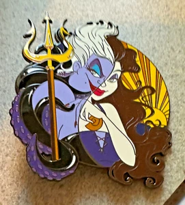 PIN URSULA VANESSA TRIDENT 3" JUMBO FANTASY little mermaid SEA WITCH - Picture 1 of 3
