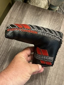Scotty Cameron 2012 Select Newport Black/Red Putter head cover blade Headcover ⛳ - Picture 1 of 7