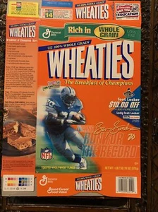  Collectible Barry Sanders Detroit Lions Wheaties Cereal Box (Flat) 1999 - Picture 1 of 2
