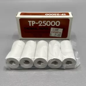 Vintage Texas Instruments TP-25000 Thermal Paper Rolls Made In Taiwan New 5 Roll - Picture 1 of 8